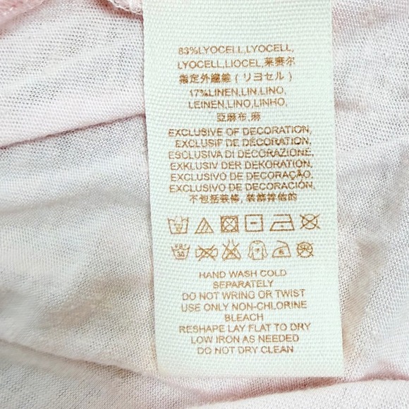 NWT Free People Pink Floral Patchwork Tassel Tunic Boho Peasant Festival Large - Picture 9 of 11